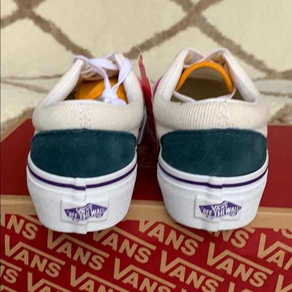 VANS ERA PLATFORM MINI CORD MULTI/TRUE WHITE men’s - Picture 9 of 16